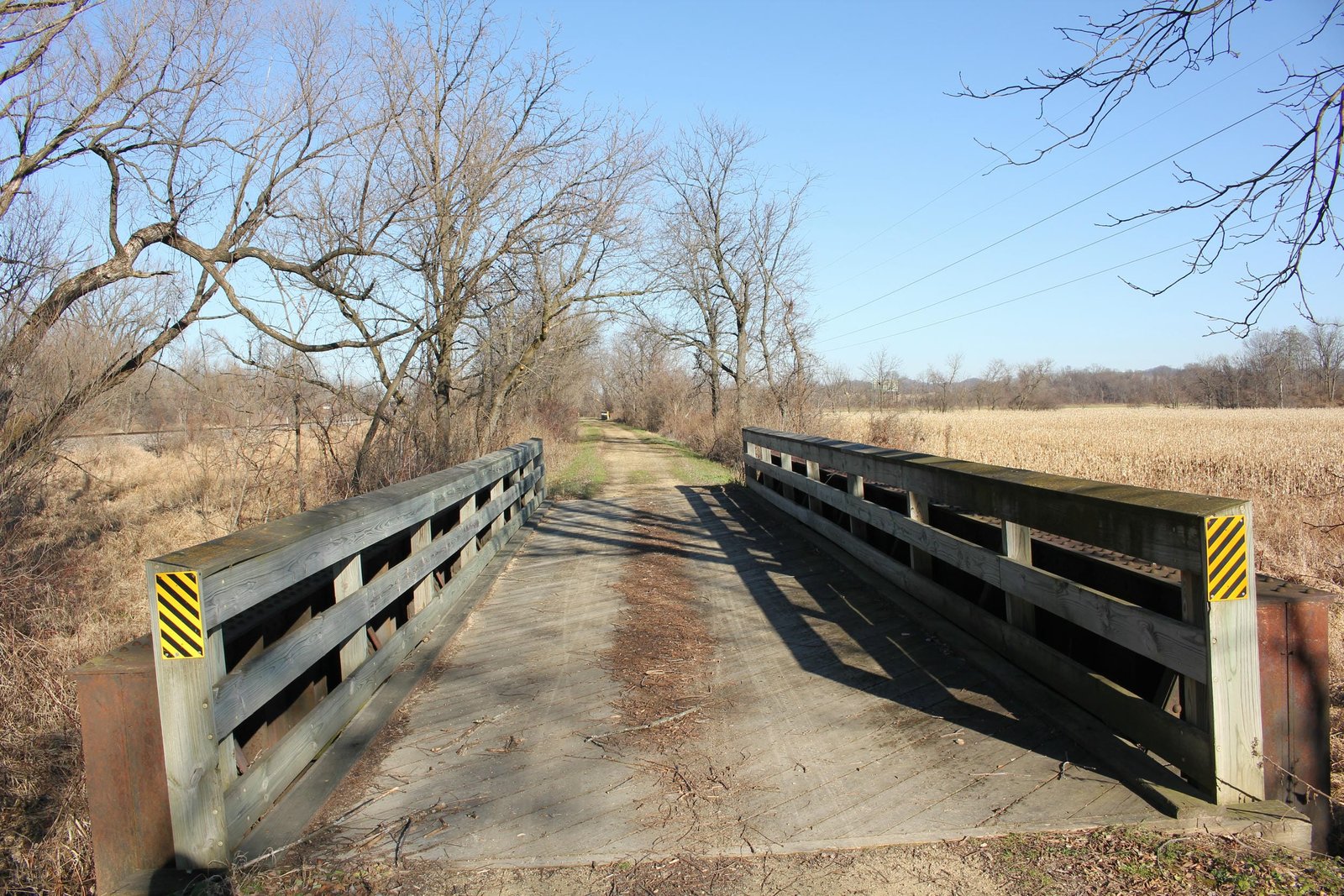 Looking east